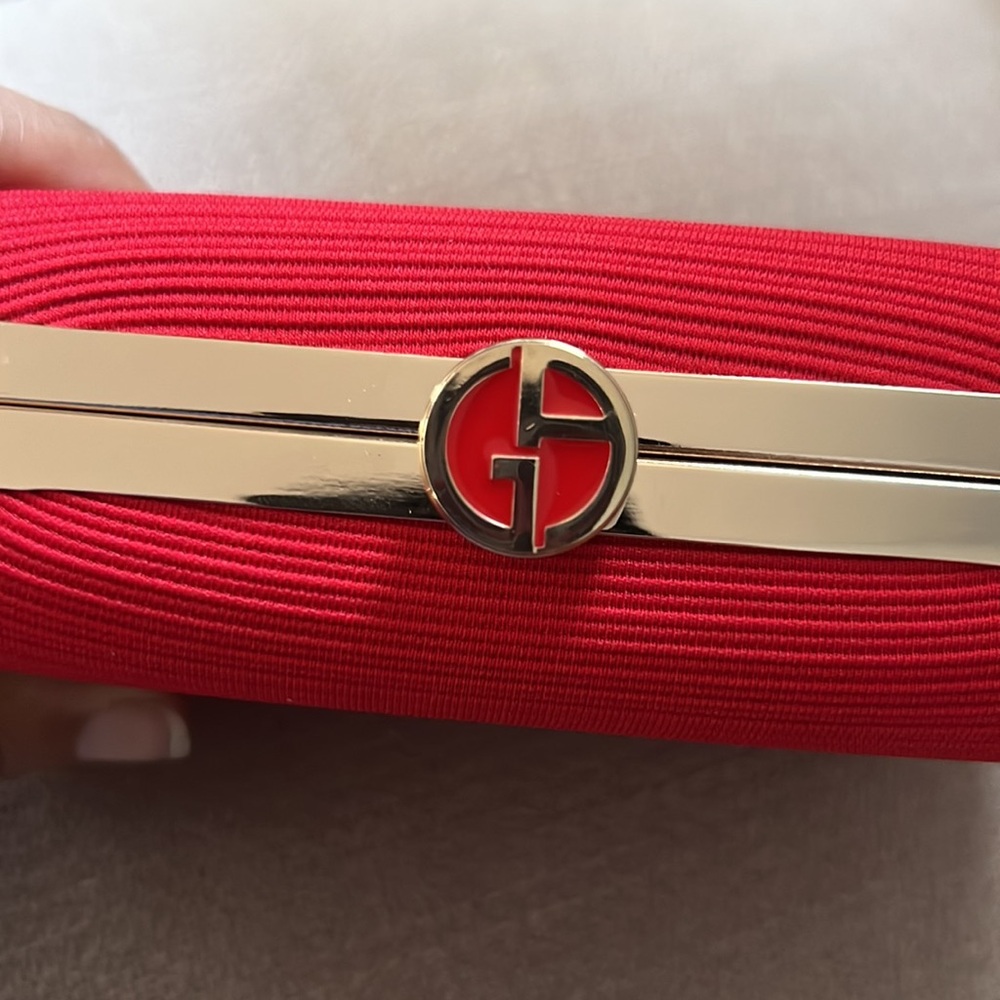 GIORGIO ARMANI BEAUTY RED CLUTCH - Picture 3 of 5